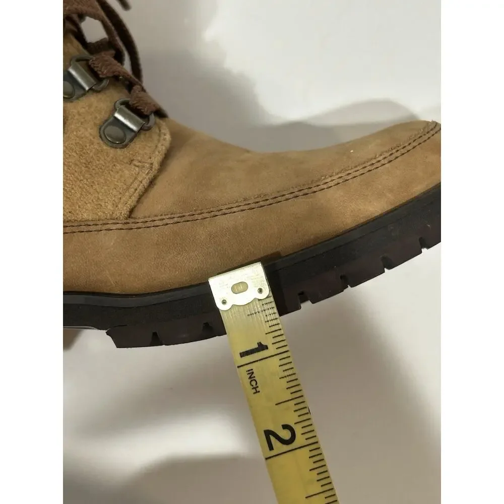 Tha North Face Ankle Boots Size 6.5 Brown Suede